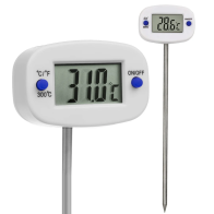 El. termometras su zondu GB382, baltas