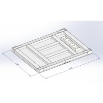 Platforminės svarstyklės B9C-BAS 120x150 cm Lila scale iki 3000kg