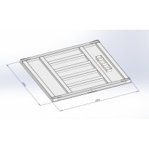 Lila scale B9C – BAS 2.00x2.00 cm platforminės svarstyklės iki 3000kg