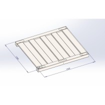 Lila Scale Žemo profilio grindinės svarstyklės 100x100cm iki 3000kg