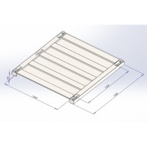 Lila Scale Žemo profilio grindinės svarstyklės 120x120cm iki 3000kg