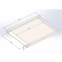 Lila Scale Žemo profilio grindinės svarstyklės 120x150cm iki 3000kg