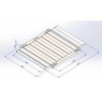 Lila scale BC9-PRO platforminės svarstyklės 120x120cm su įvažiavimo rampomis iki 3000kg