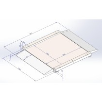 Lila scale BC9-PRO platforminės svarstyklės 120x120cm su įvažiavimo rampomis iki 3000kg