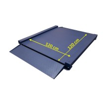 Lila scale BC9-PRO platforminės svarstyklės 120x120cm su įvažiavimo rampomis iki 3000kg