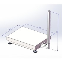 Lila scale PRO platforminės svarstyklės 40×50 cm iki 150kg