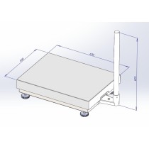 Lila scale PRO B9C  platforminės svarstyklės 45×60 cm iki 300kg