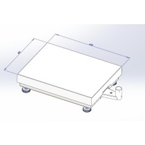 Lila scale PRO B9C  platforminės svarstyklės 45×60 cm iki 300kg